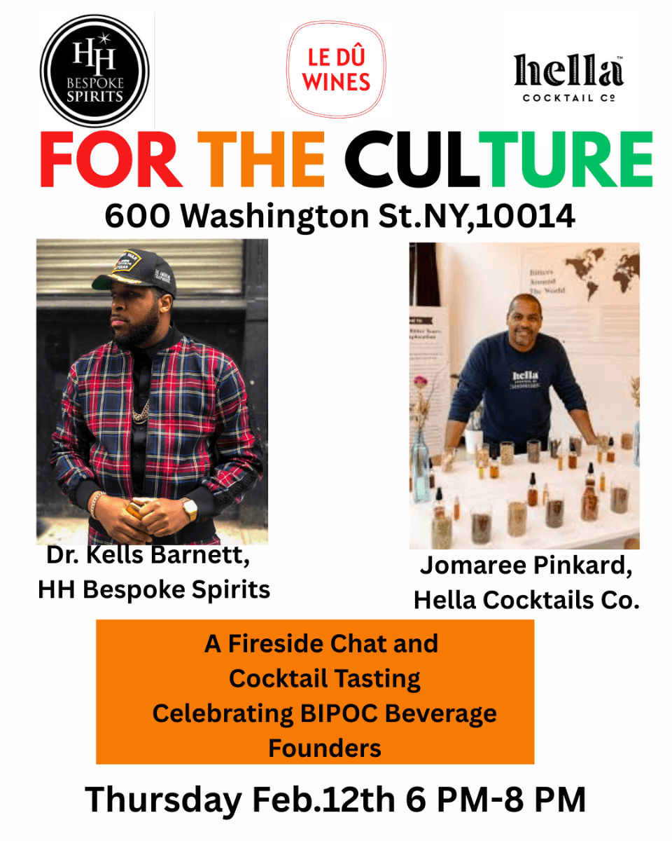 For The Culture: A Fireside Chat and Cocktail Tasting
